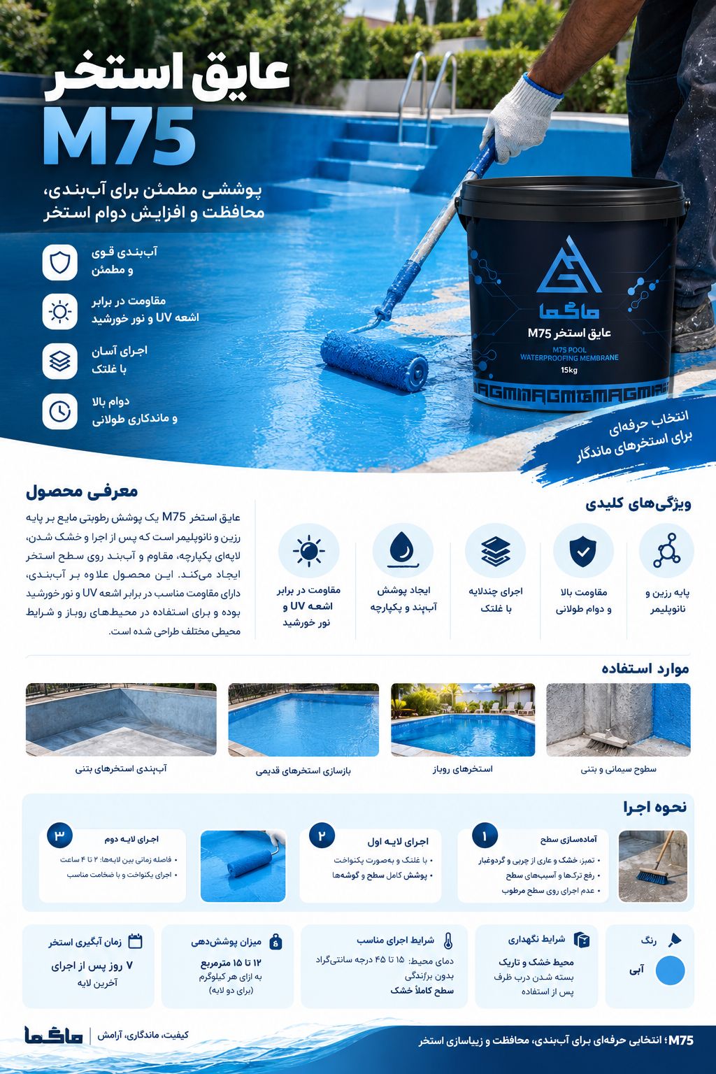 عایق استخری M75